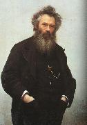 Kramskoy, Ivan Nikolaevich Portrait of Ivan I. Shishkin France oil painting artist